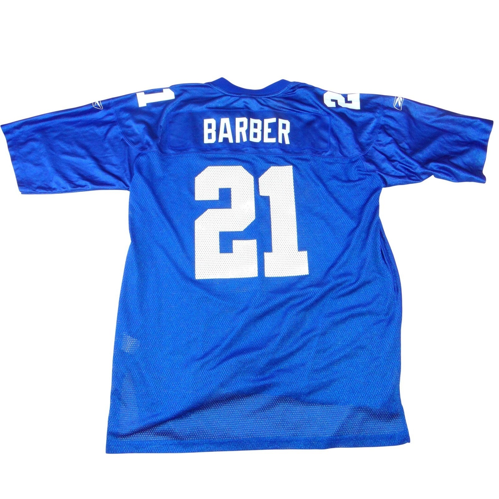 New York Giants Tiki Barber 21 Jersey VTG Mens XL Blue Mesh Football Reebok NFL