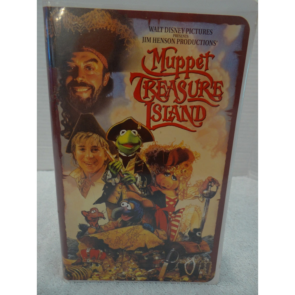 Muppet Treasure Island VHS 1996 Walt Disney Jim Henson Tim Curry Kermit
