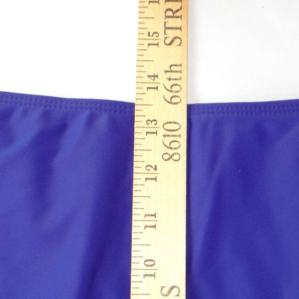 NWT-Rosvigor Womens Plus Size 3XL Colorblock Bikini Set Purple Teal High Waist