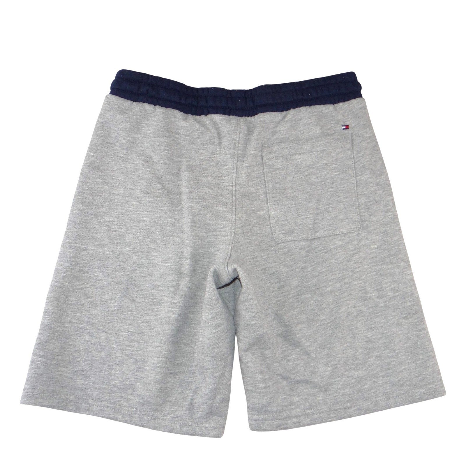 Tommy Hilfiger Boys Gray Navy Blue Logo Fleece Sweat Shorts Size M 10/12
