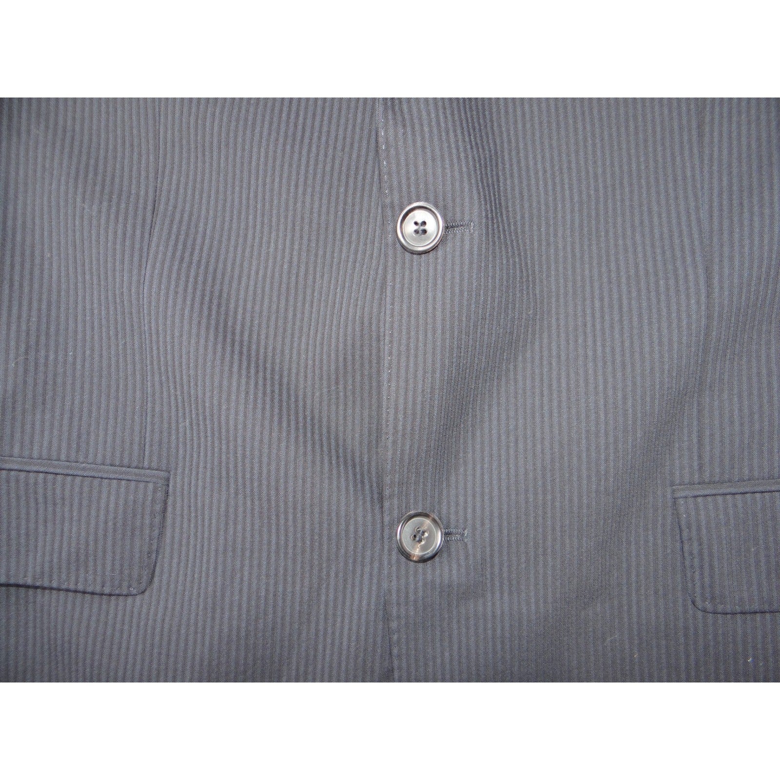 HUGO BOSS Men's Charcoal Pinstripe Super 120 Wool Blazer Jacket 42L Turkey