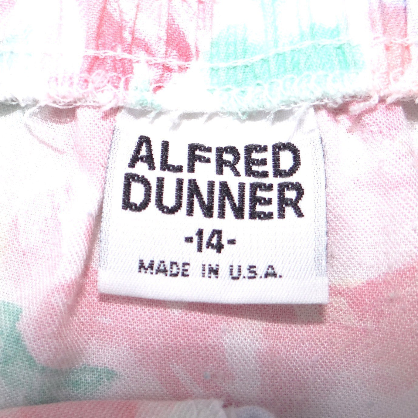 Alfred Dunner Vintage 90s Floral Button Front Midi Skirt Pastel Women Size 14