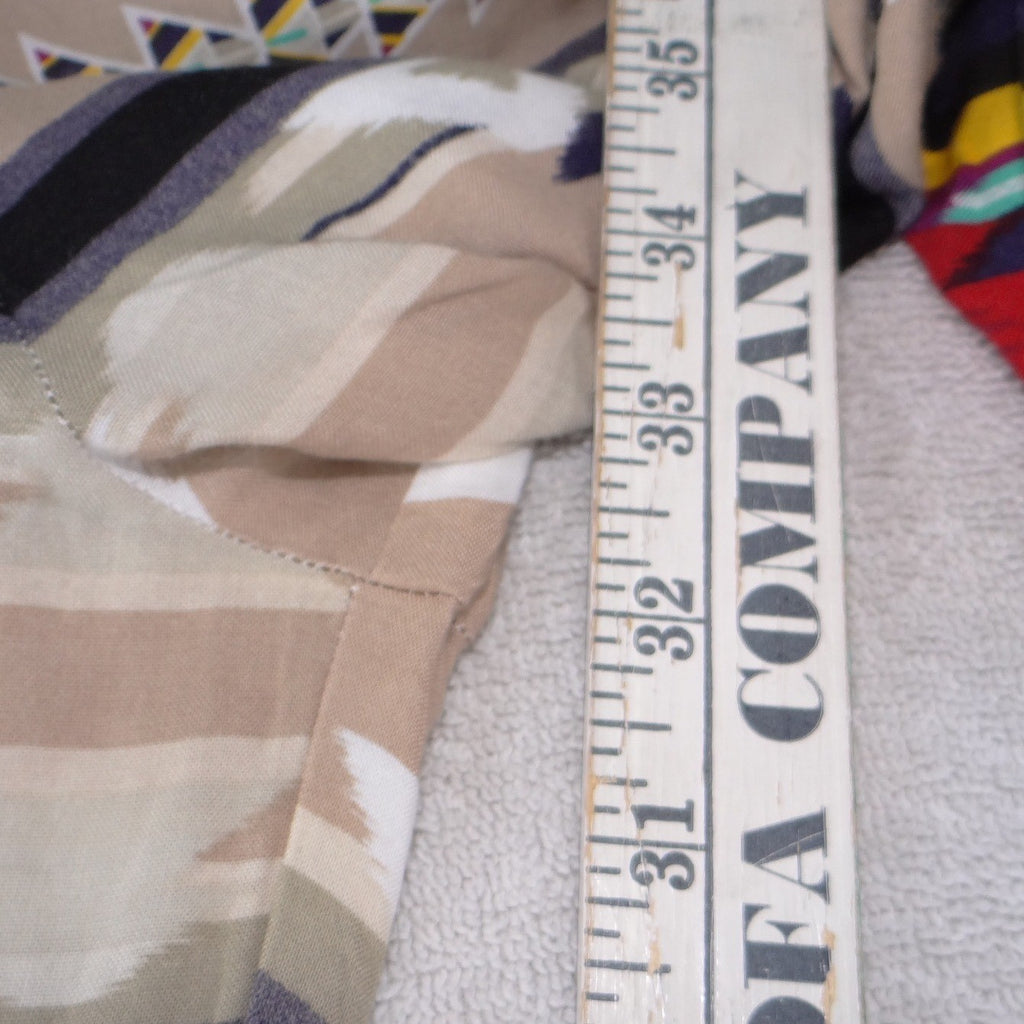 GB Womens Wide Leg Palazzo Pants Southwestern Geometric Print Multicolor Size M