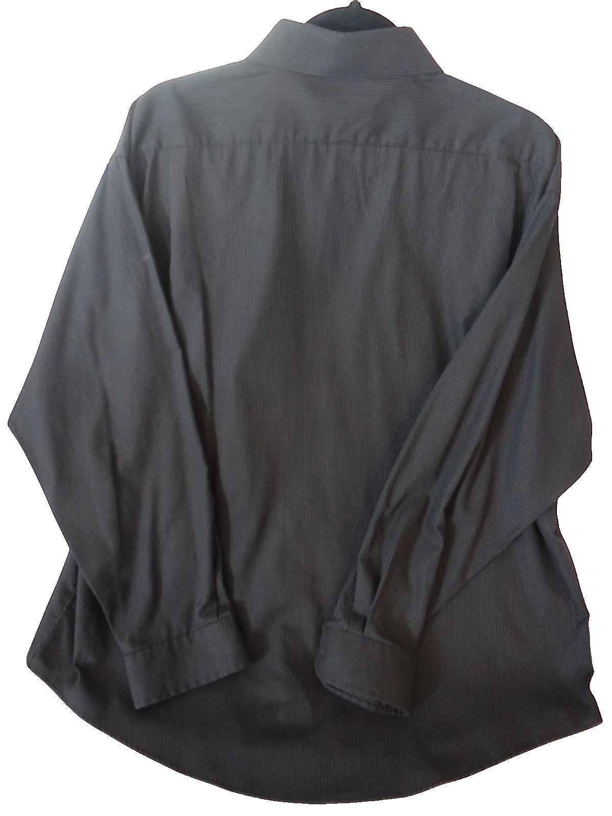 Dockers Iron Free Fitted XXL Men's Dress Shirt Black