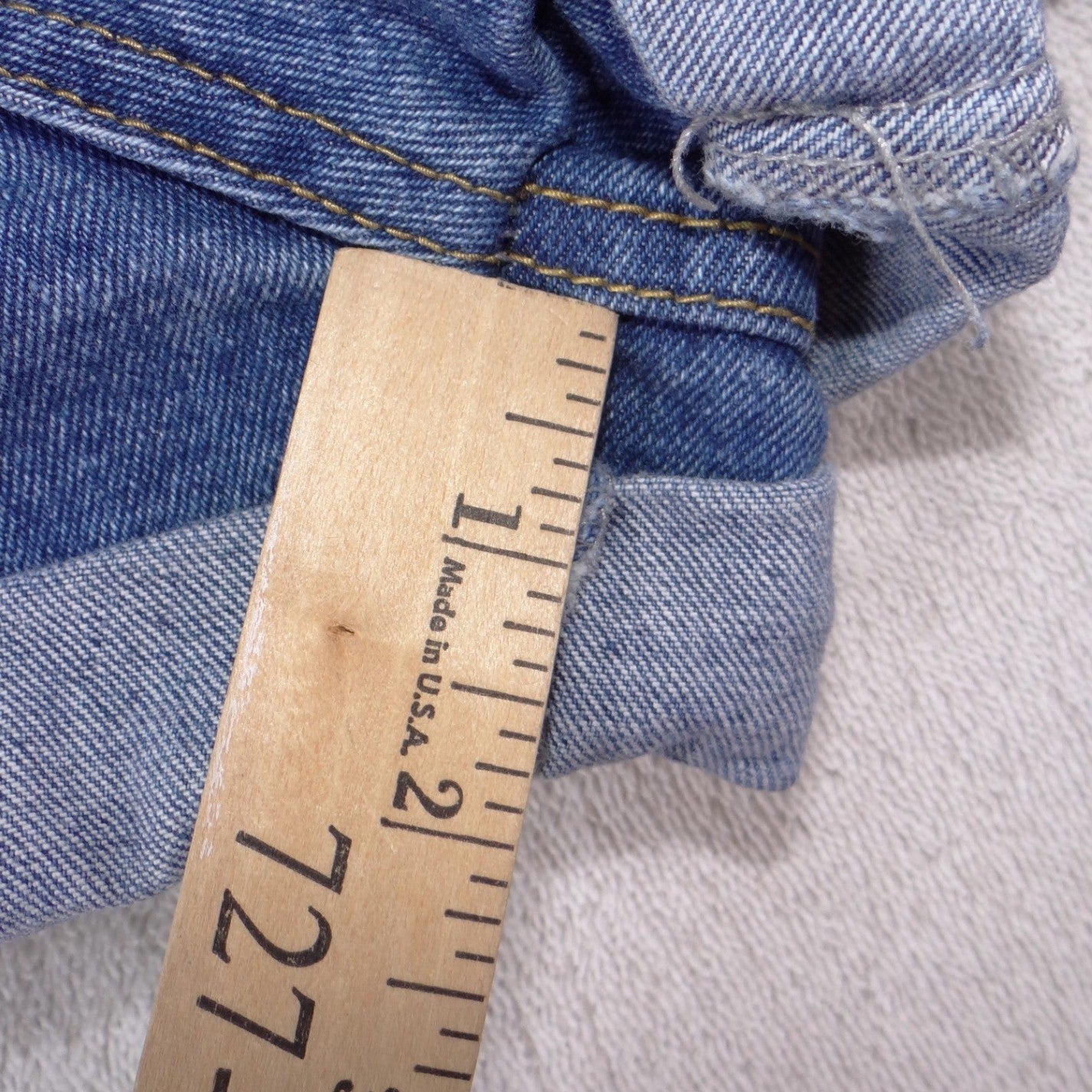 Between Us Womens Medium Wash Paperbag High Waist Denim Shorts Blue Size M