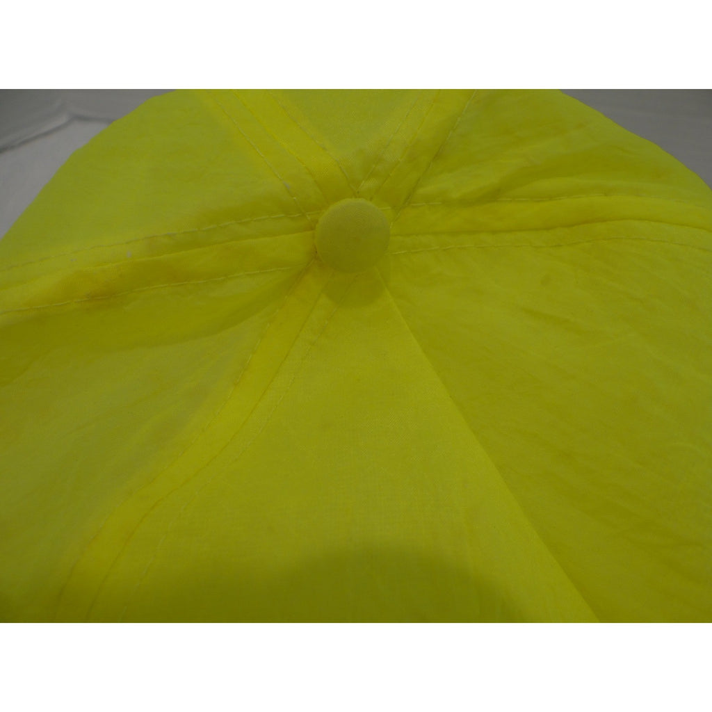 Vintage USA Today Hat Neon Yellow Nylon Rope Snapback Cap 90s Media Promo