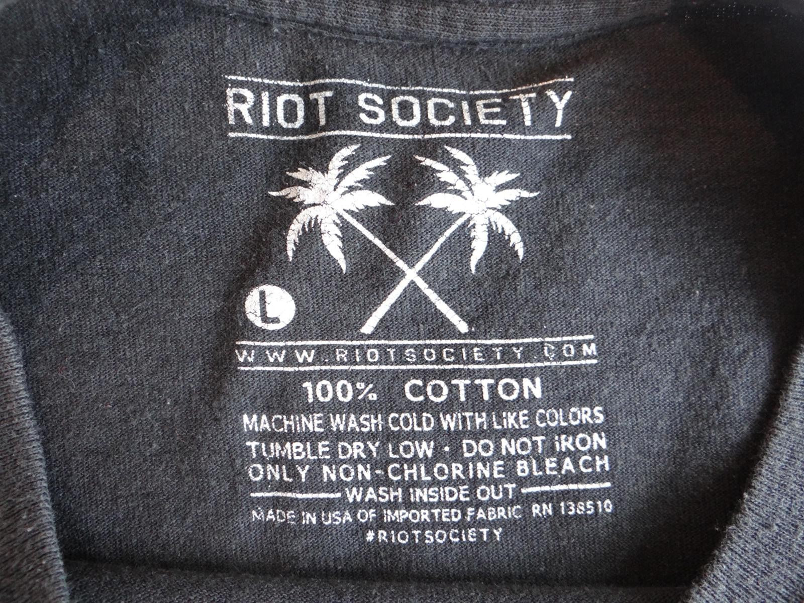 Riot Society Graphic Bear T-Shirt - Black