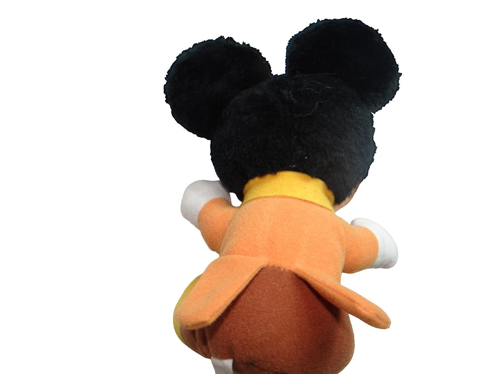 Vintage Disney Mickey Mouse A Christmas Carol Plush Toy with Yellow Scarf