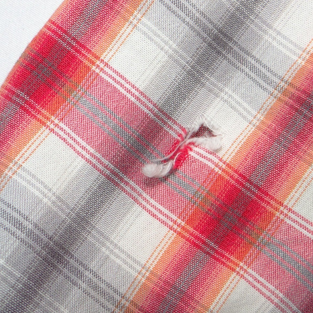 Lucky Brand Mens Red Plaid Western Pearl Snap Long Sleeve Shirt Medium