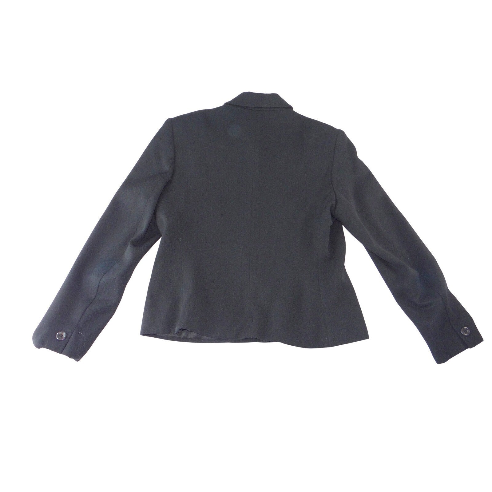 Jones New York Womens Black Button Front Tailored Blazer Jacket Size 10