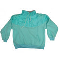 Vintage 1990's China Wear By Morsly Light Blue Pullover Sweatshirt Hoodie