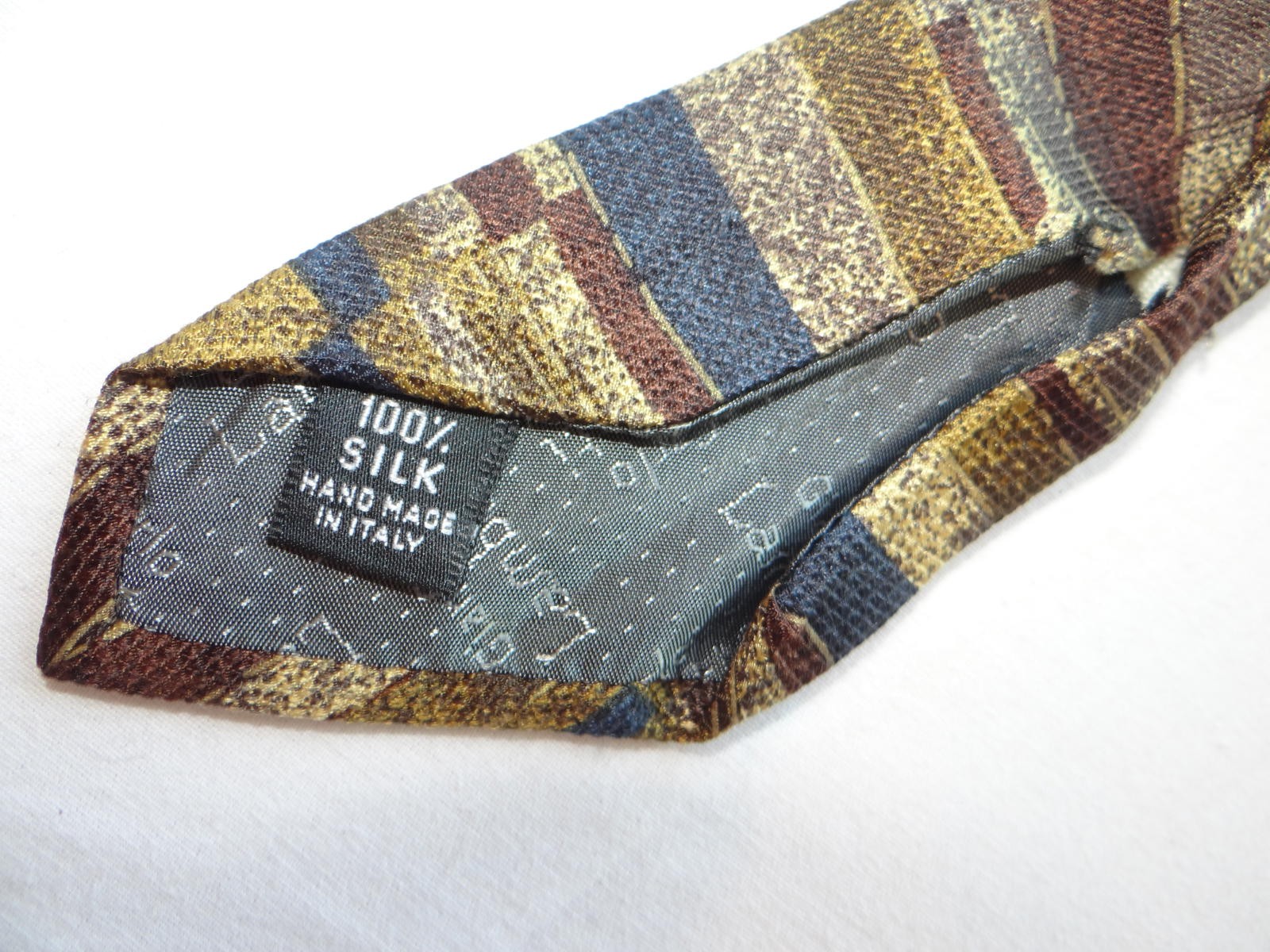 Lamberti 100% Silk Made in Italy Striped Tie