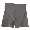 Seamless Ribbed High Waisted Biker Shorts Taupe Brown Size M Activewear