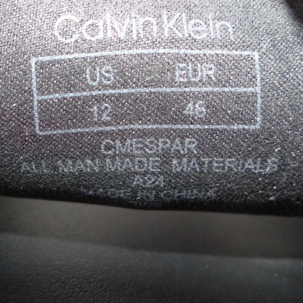 Calvin Klein Mens Black Micro Perforated Slide Sandals Size 12 US 46 EUR