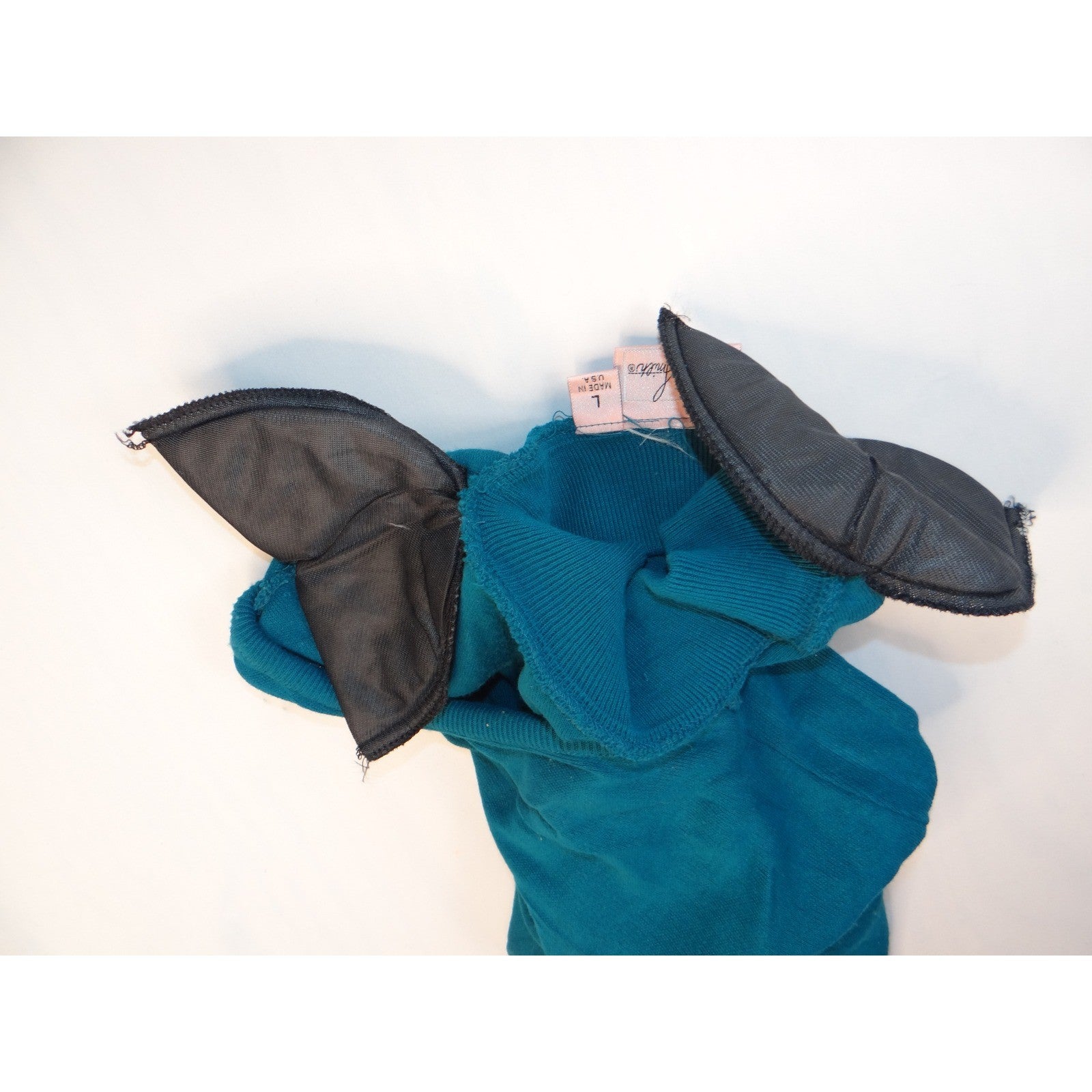 Vintage Jaclyn Smith Teal Mock Neck Sleeveless Knit Sweater Vest Top Women's L