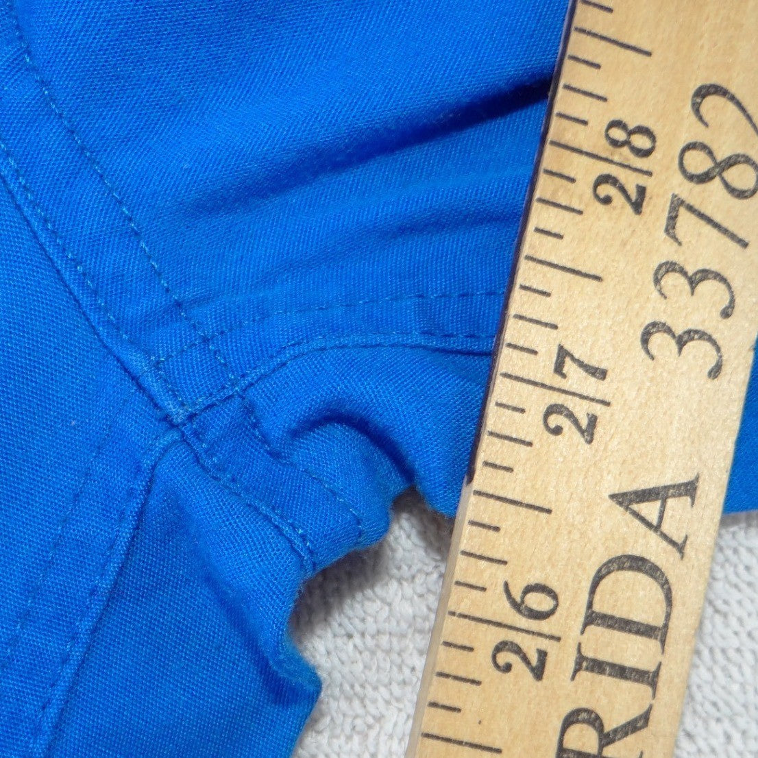 Cherokee Workwear Scrub Pants Womens XS Royal Blue Drawstring Cargo
