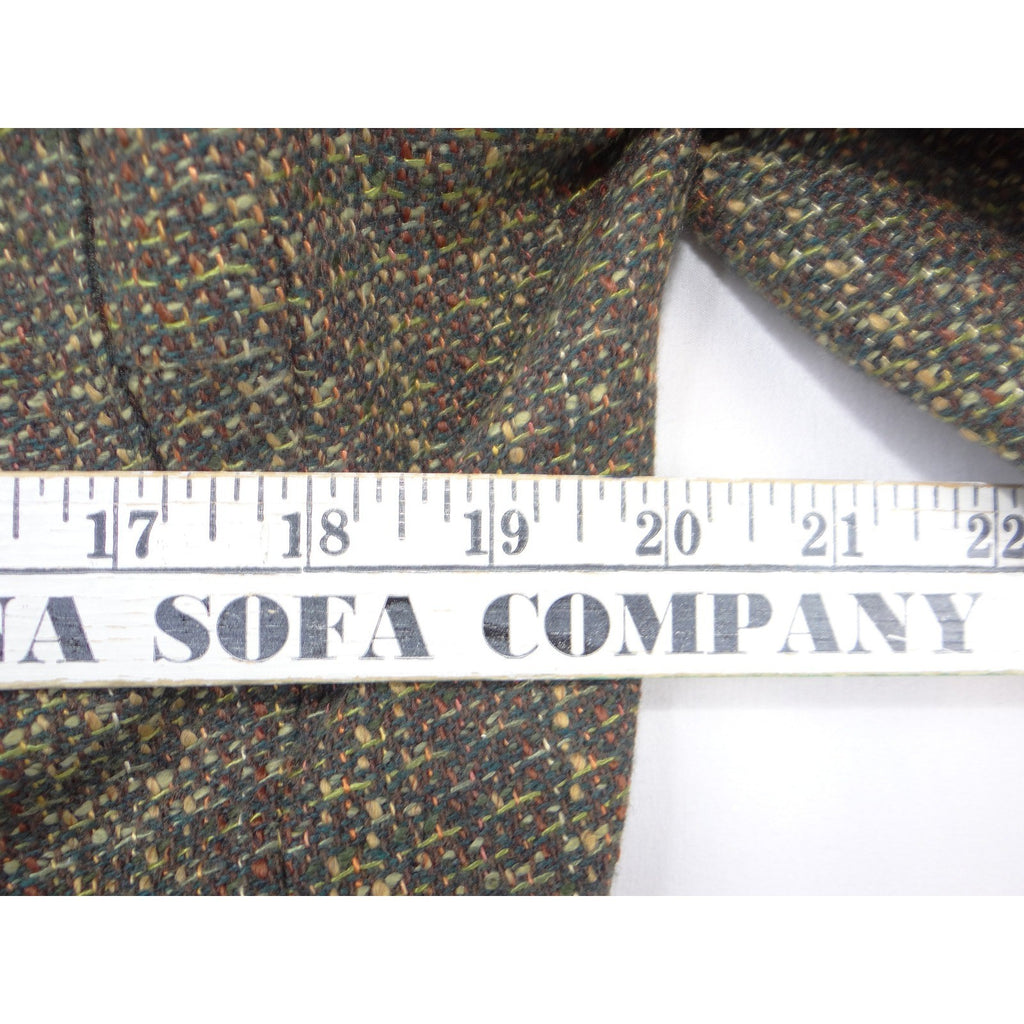 Vintage Kasper Women 14P Tweed Blazer Jacket Olive Green Brown Earth Tone Sz 14