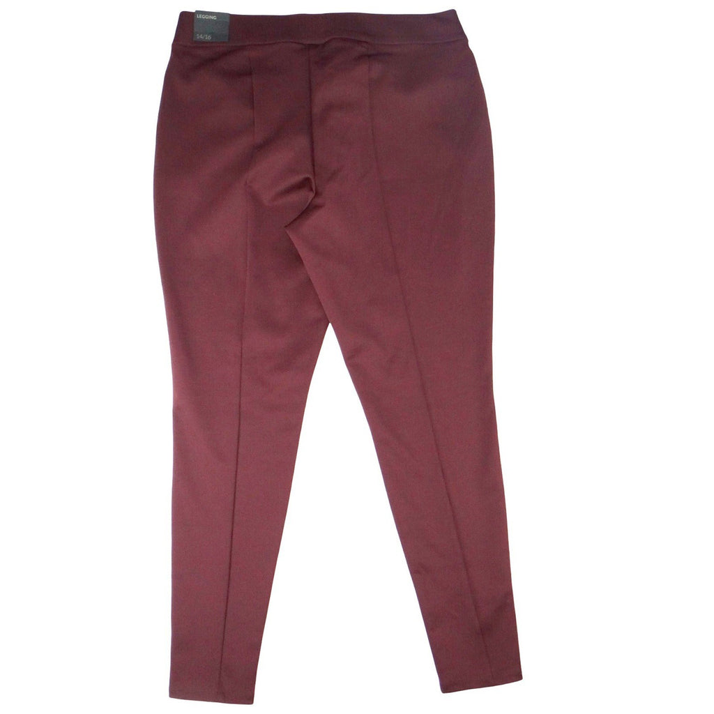 NWT-Lane Bryant Burgundy Legging Pants Women Size 14 16 Comfort Stretch Casual