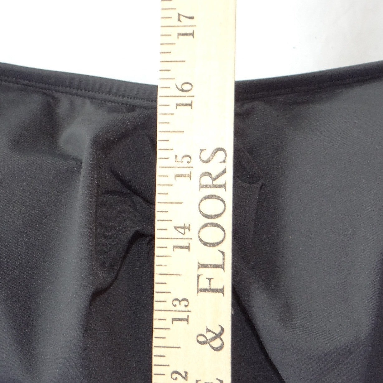 Tommy Bahama Mens Black Strapless Tankini Top Bandeau Tie Front Large