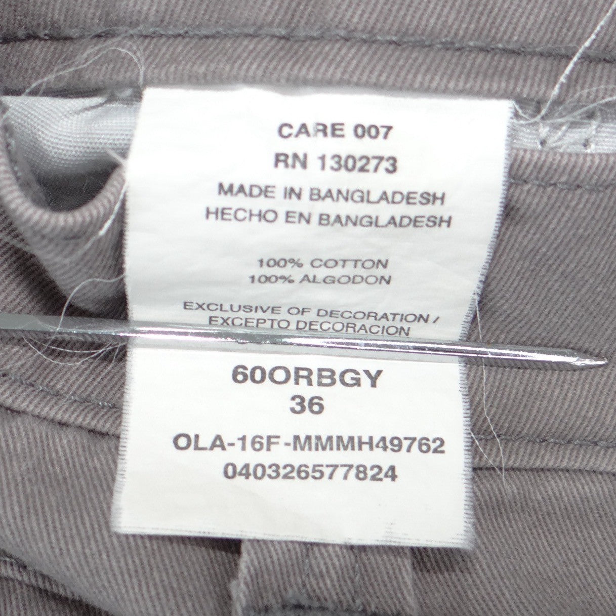Old Navy Mens Cargo Shorts Grey Cotton Twill Relaxed Fit Size 36