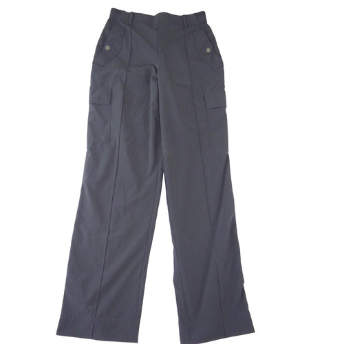 Athleta Womens Black Cargo Pants Straight Leg Pintuck Travel Hiking Size 4