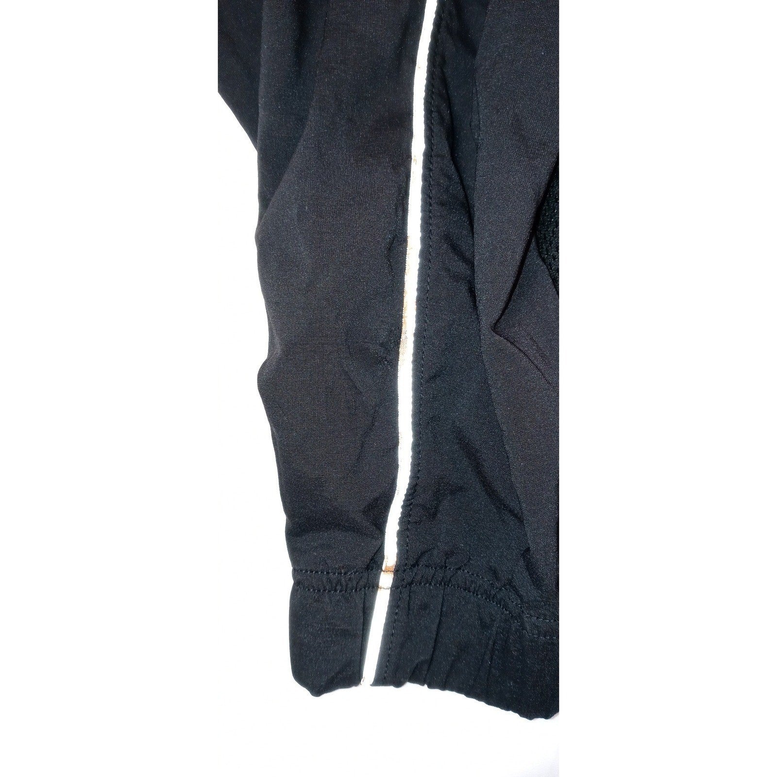 Jordan Black Track Jacket Reflective Stripe Full Zip Men's Medium Athletic