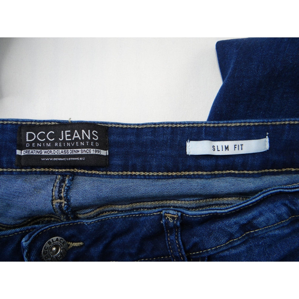 DCC JEANS Women Slim Fit Dark Wash Distressed Denim Jeans