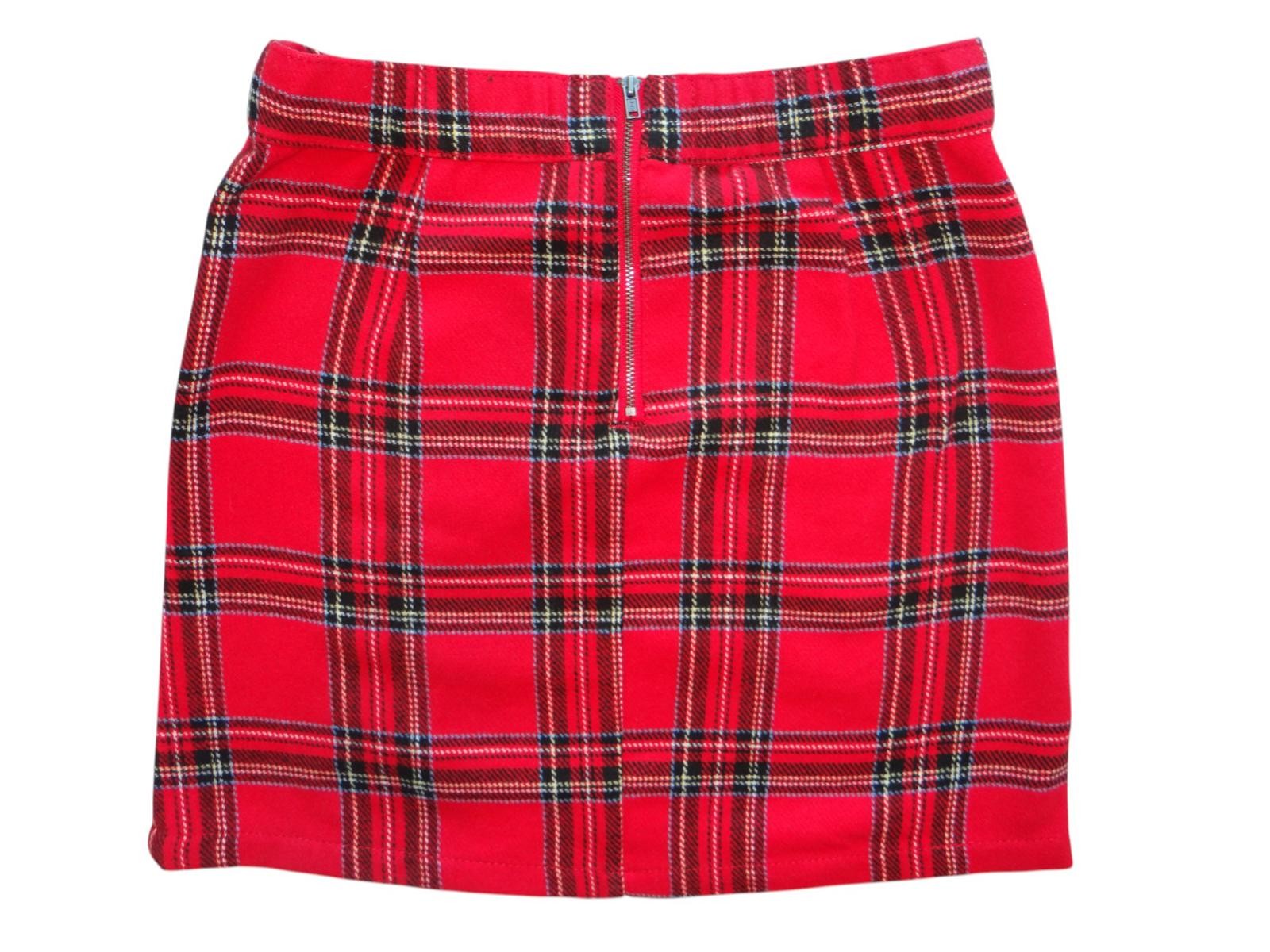 No Boundaries Red Plaid Skirt for Kids