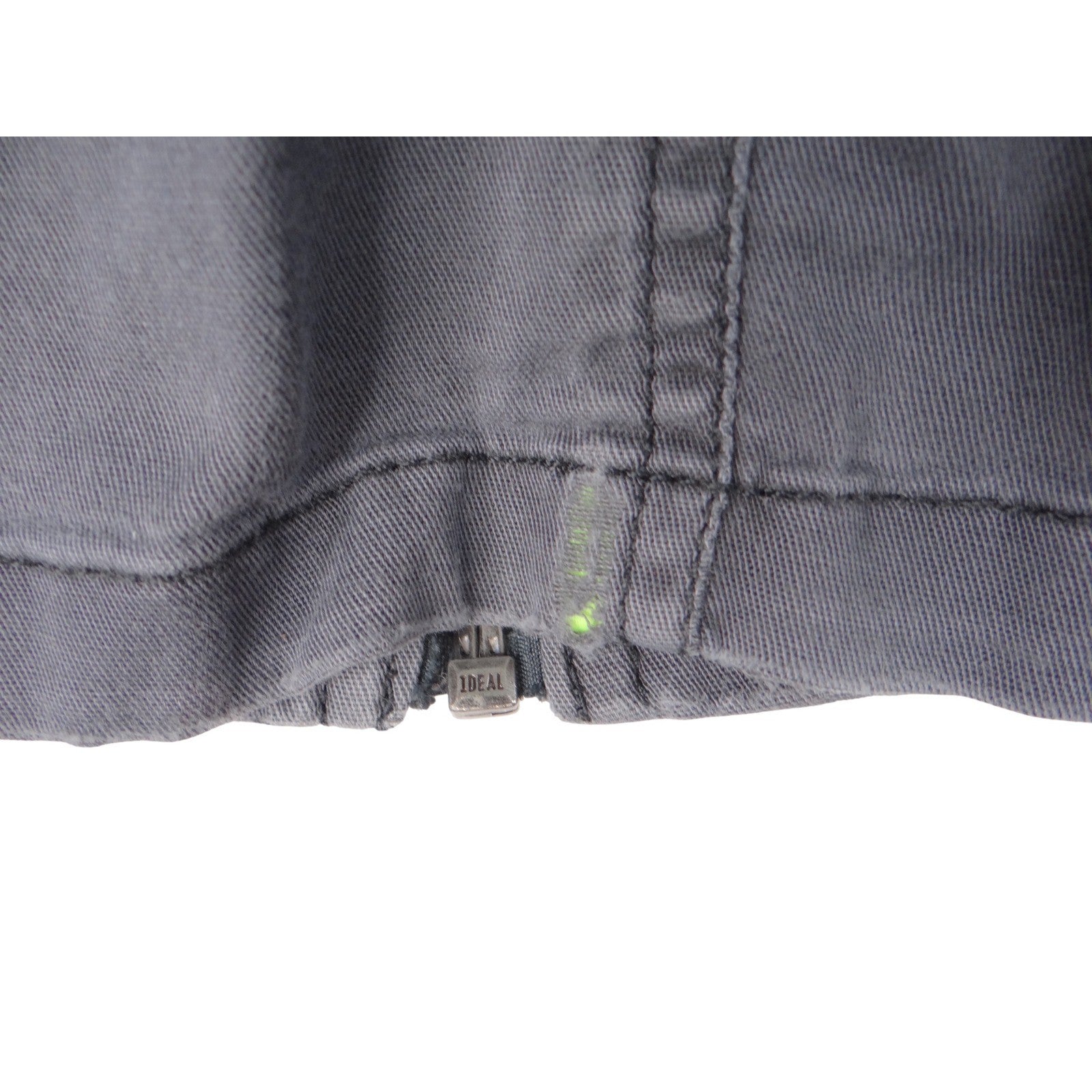Express Gray Utility Jacket Women's Size L Patches Military Style