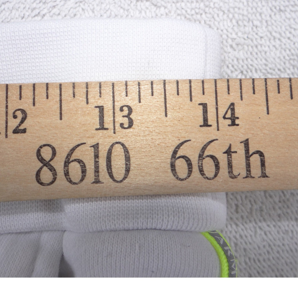 Armani Exchange Mens White Jogger Sweatpants Lime Green Side Stripe Logo