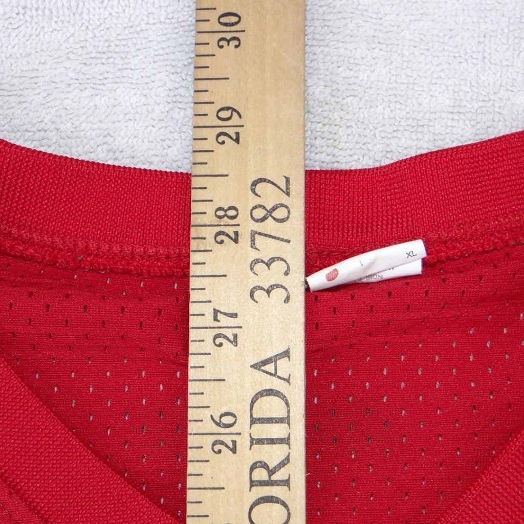Philadelphia Phillies Red Mesh V-Neck Baseball Jersey XL Short Sleeve