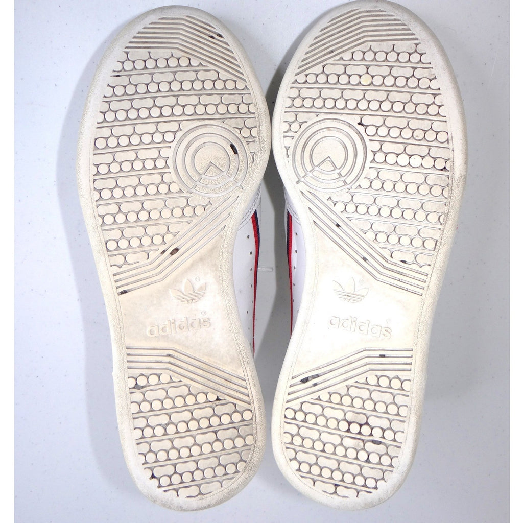 Adidas Continental 80 White Navy Red Leather Sneakers Mens 5.5 Womens 6.5