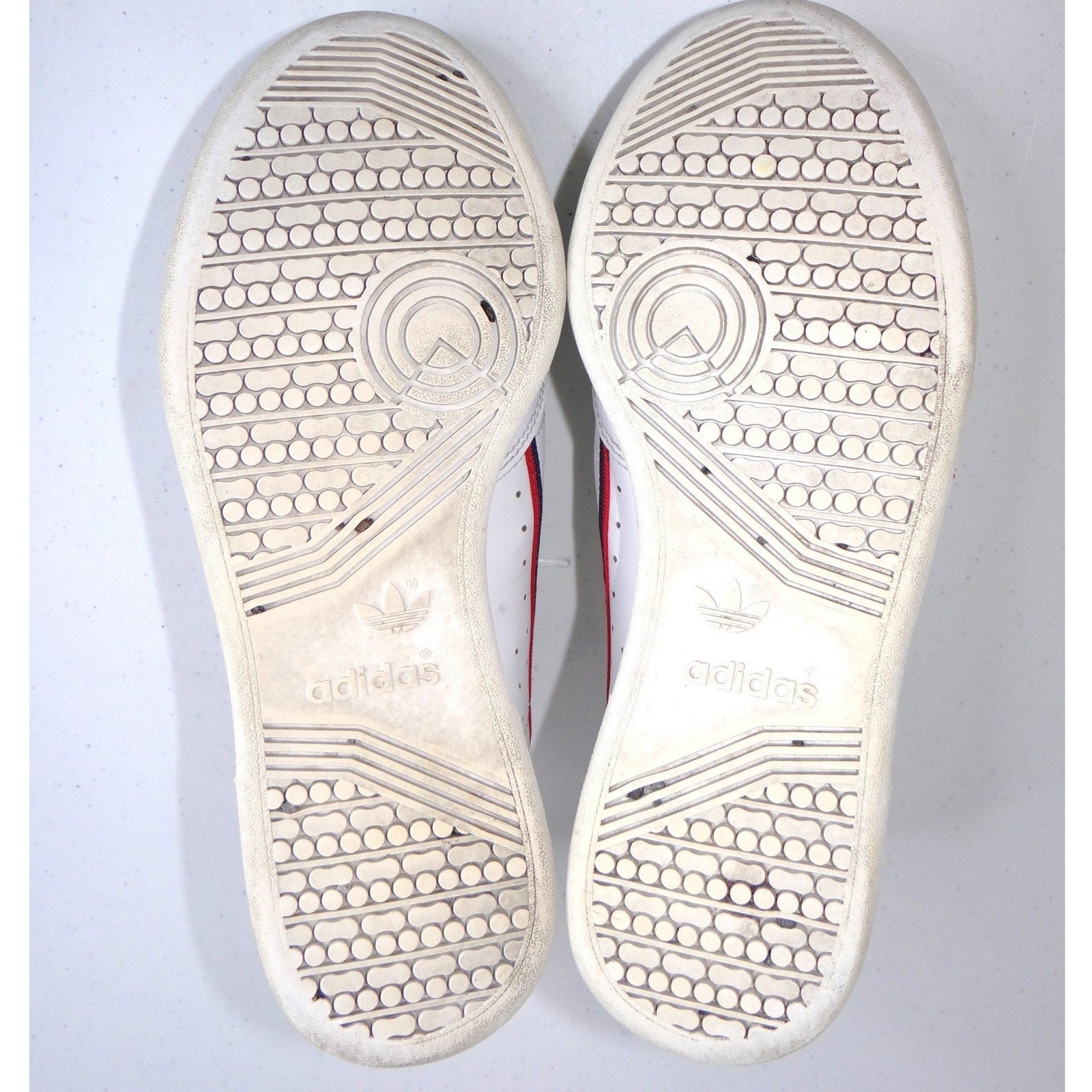 Adidas Continental 80 White Navy Red Leather Sneakers Mens 5.5 Womens 6.5