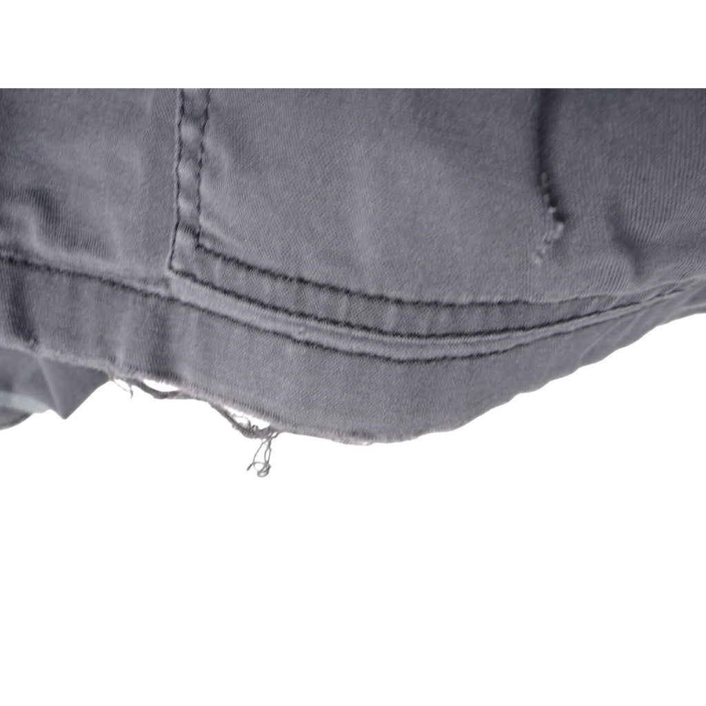 Express Gray Utility Jacket Women's Size L Patches Military Style
