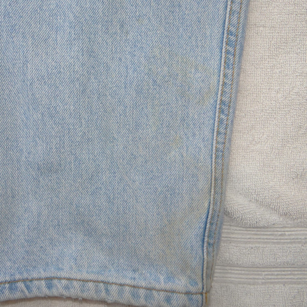 Calvin Klein Vintage Mens Light Wash Straight Leg Relaxed Denim Jeans 34x32