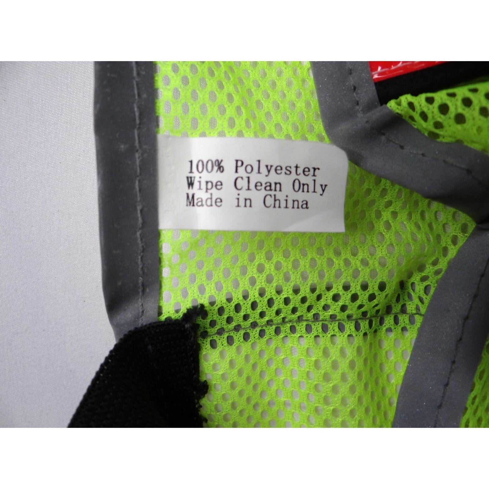 High Visibility Reflective Safety Vest Lime Green Mesh Multiple Pocket Closure