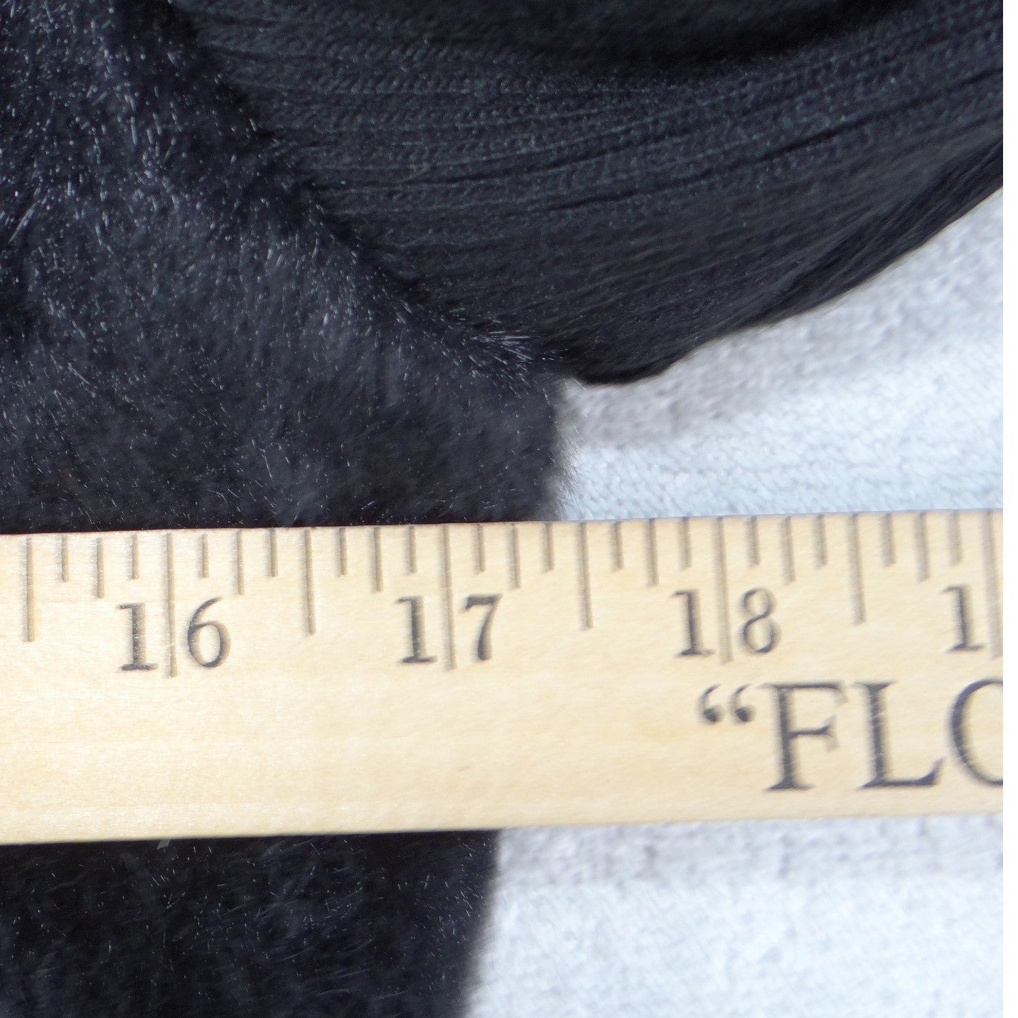 NWT-Jaclyn Smith Womens Black Faux Fur Ribbed Knit Full Zip Mock Neck Jacket S