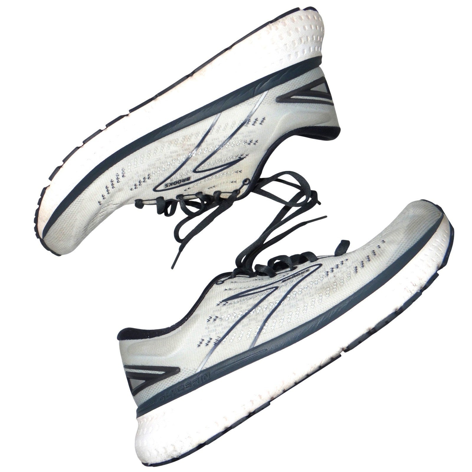 Brooks Ghost 14 Womens Running Shoes Grey Blue Size 9.5 Narrow 2A Sneakers