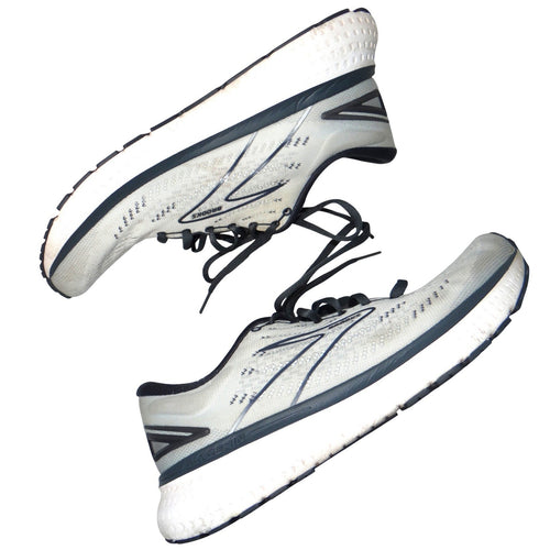 Brooks Ghost 14 Womens Running Shoes Grey Blue Size 9.5 Narrow 2A Sneakers
