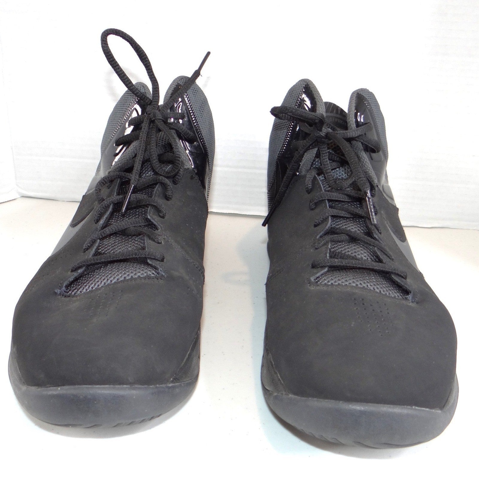 Nike Air Overplay IX Mens Black Basketball Shoes Size 13 High Top