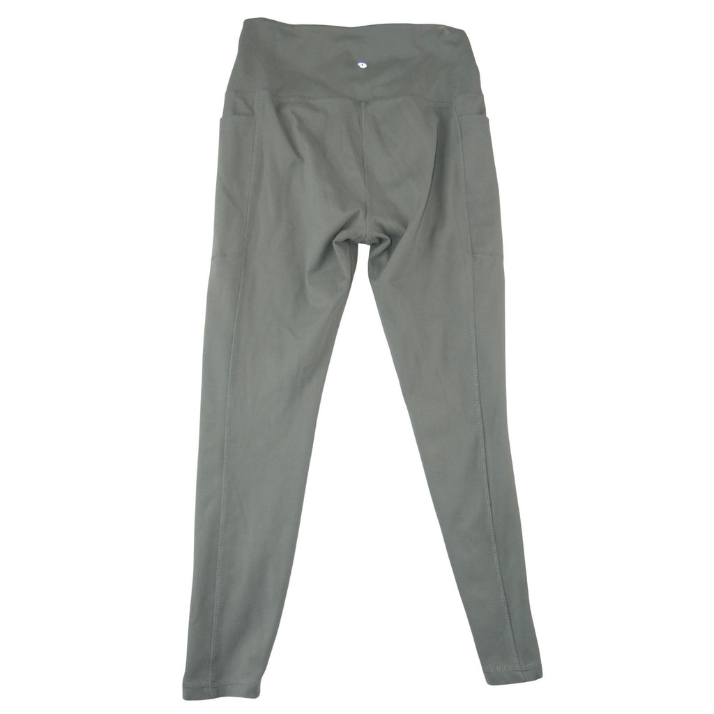 Danskin Womens Sage Green High Waisted Side Pocket Leggings Size Medium