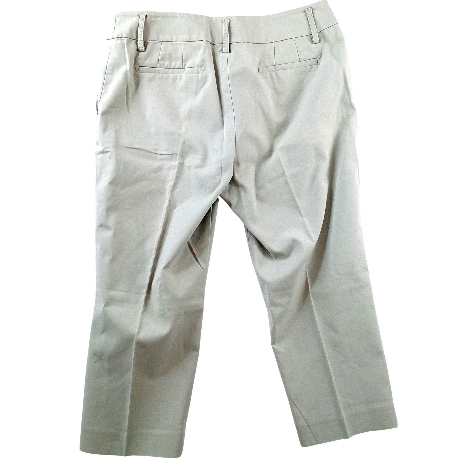 Ann Taylor LOFT Petites Julie Crop Pants Light Khaki Stone Size 10P