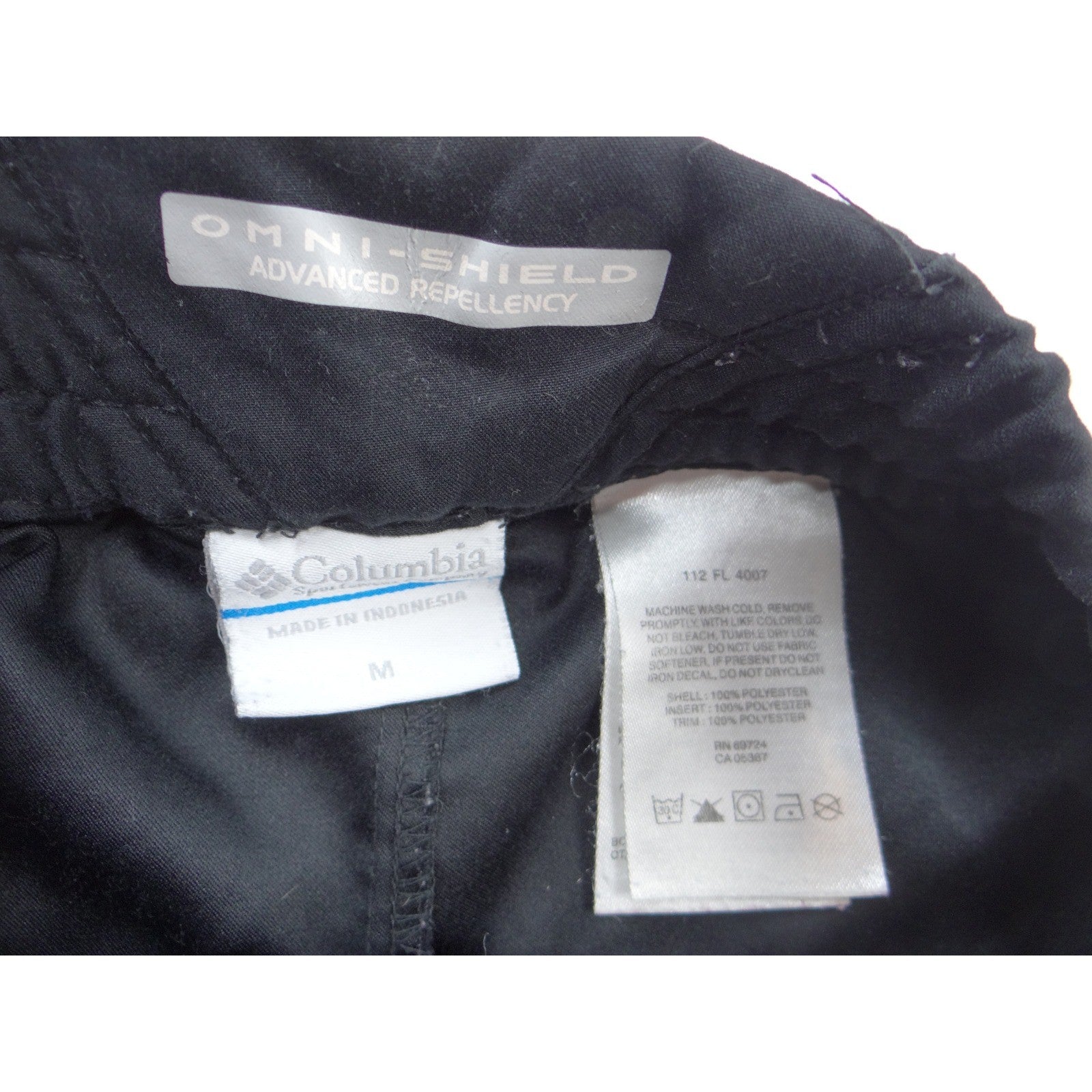 Columbia Omni-Shield Women's Black Athletic Hiking Shorts Size M Drawstring