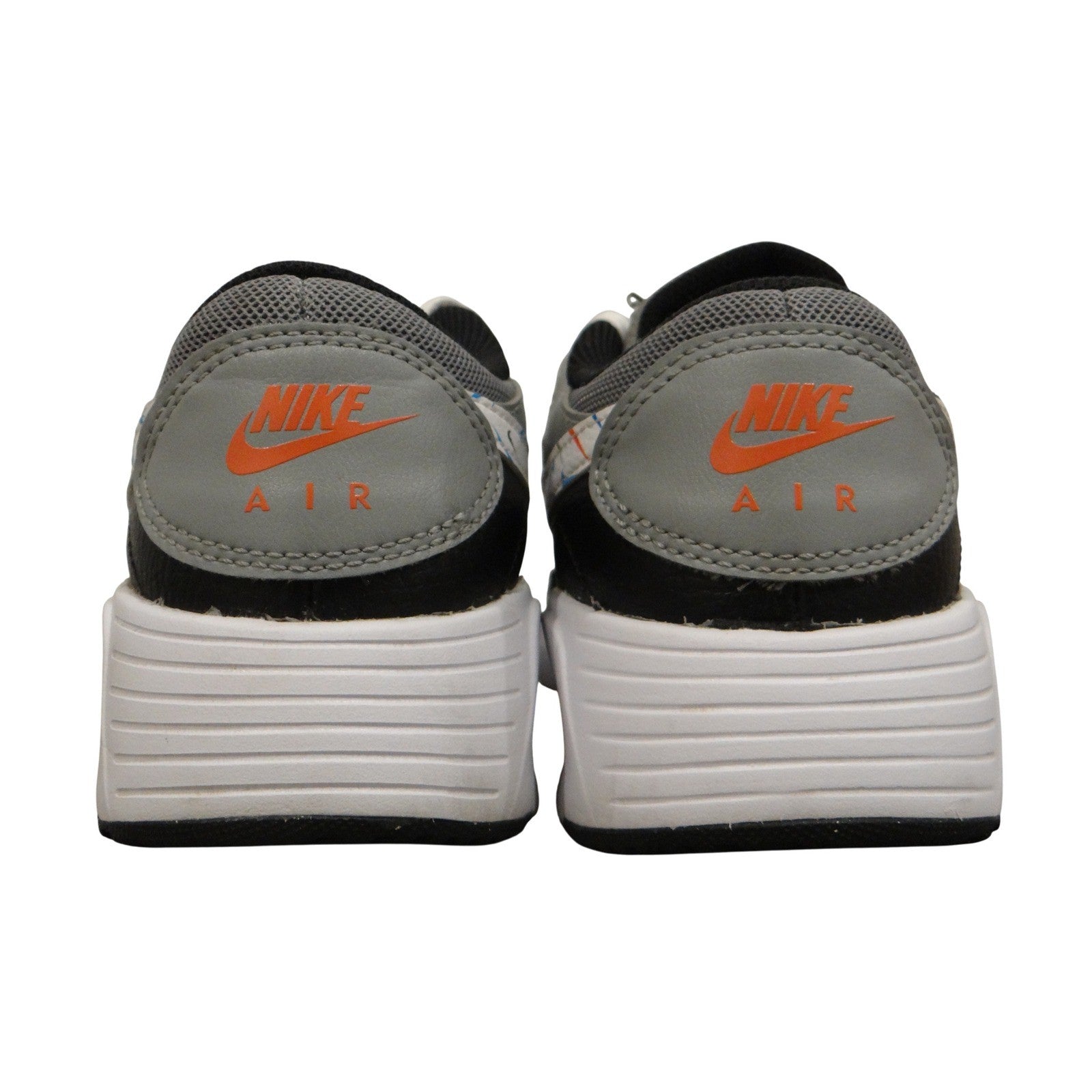 Nike Air Max Kids 4.5Y Youth Gray Black White Multi Swoosh Sneakers DM7592
