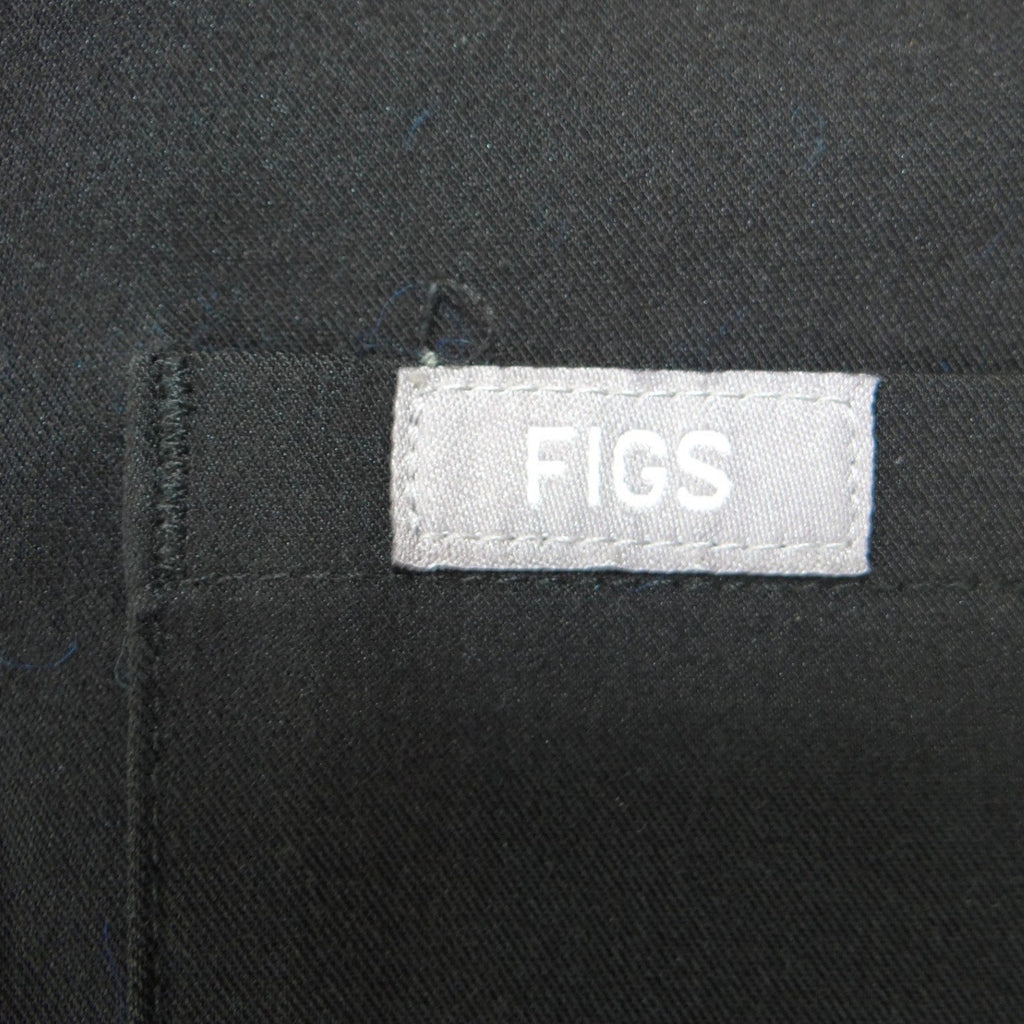 FIGS Technical Collection Black V-Neck Scrub Top Womens Small 1-Pocket