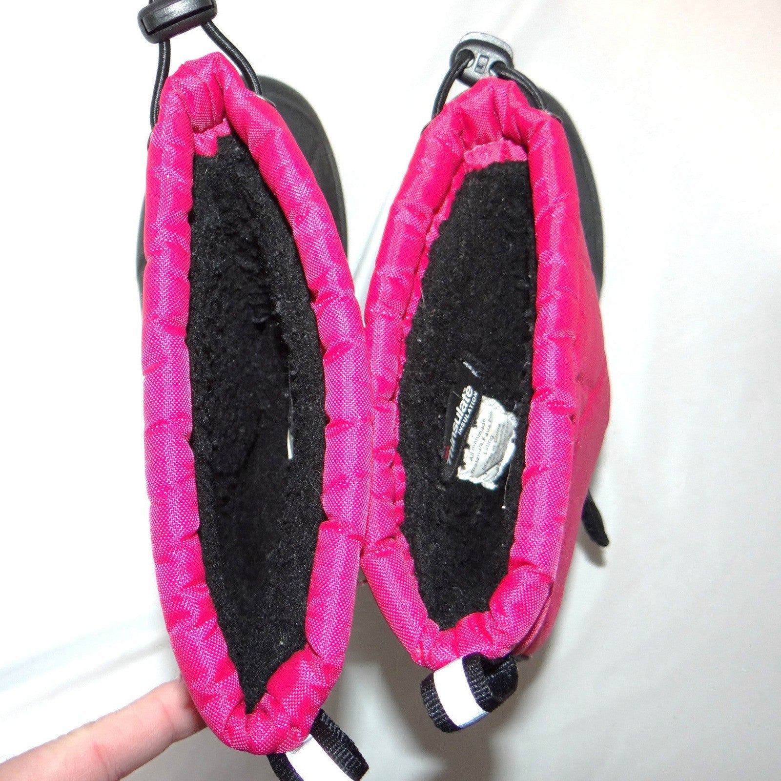 Northside Kids Pink Black Thinsulate Insulated Winter Snow Boots Size 3