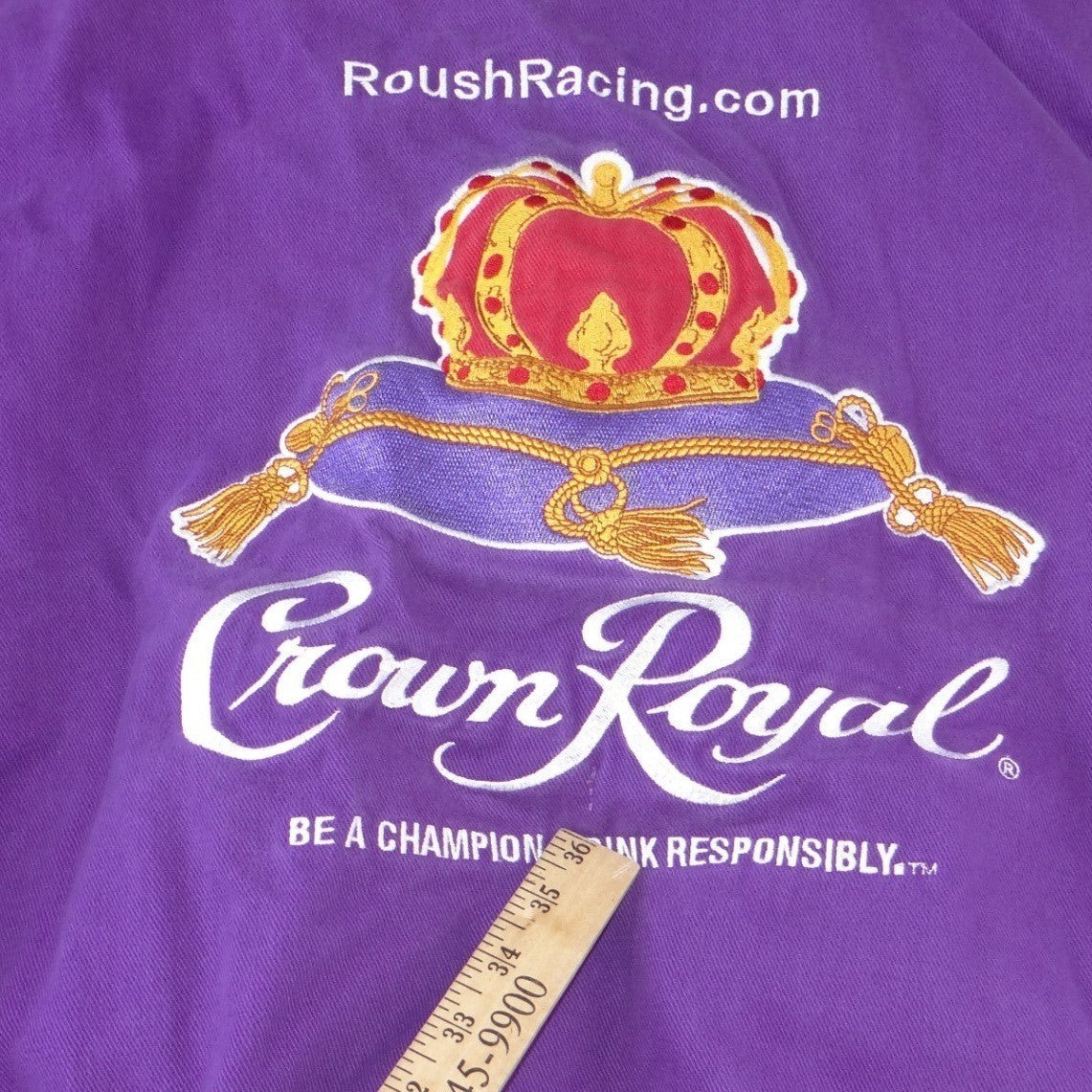 Chase Authentics Crown Royal Roush Racing NASCAR Jacket Jamie McMurray Purple L