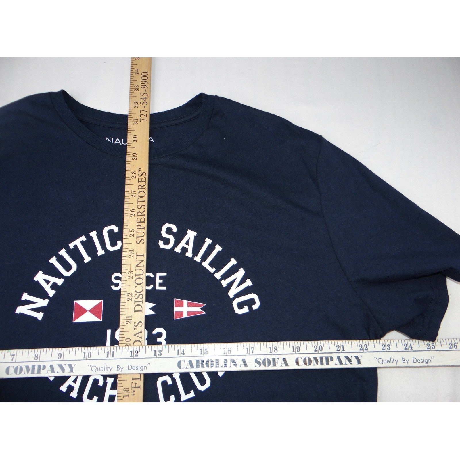 Nautica Men's Navy Blue Sailing Yacht Club T Shirt Size XL