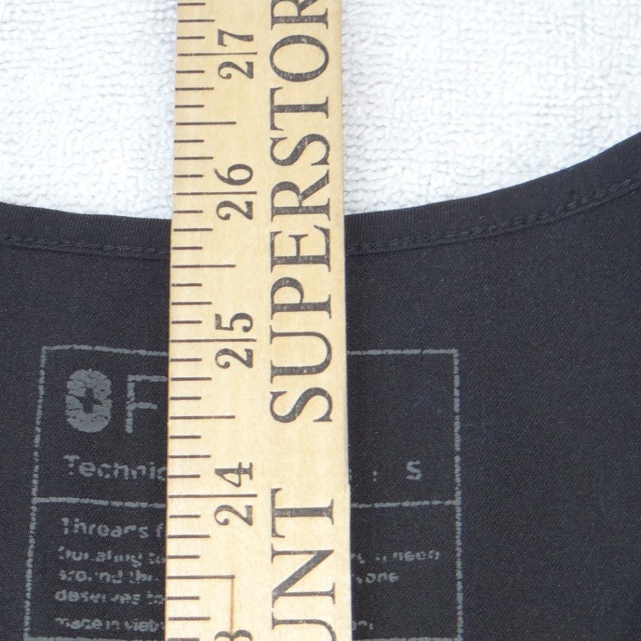 FIGS Technical Collection Black V-Neck Scrub Top Womens Small 1-Pocket