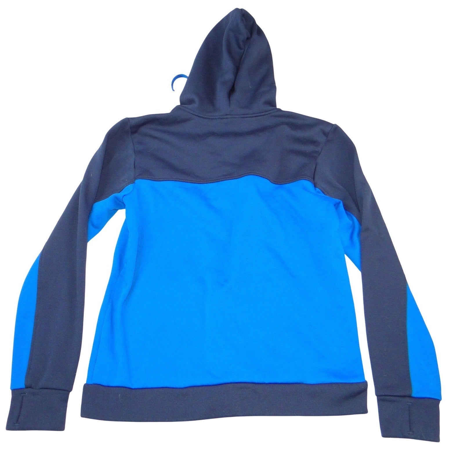 The North Face Mens Full Zip Hoodie Blue Colorblock Performance Fleece Size M